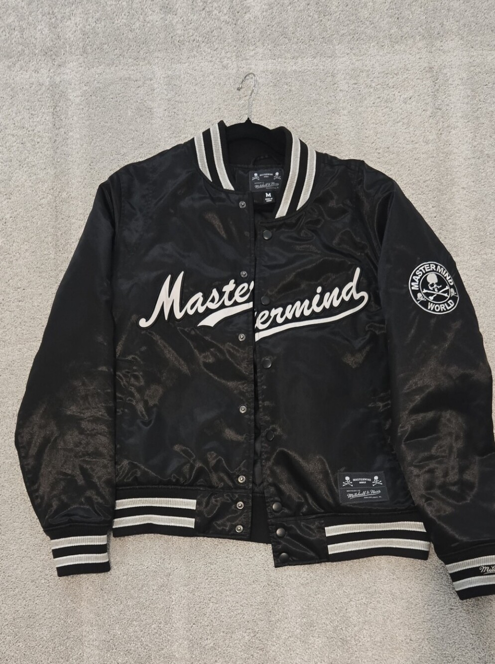 Mastermind X Mitchell And Ness Black Varsity Jacket